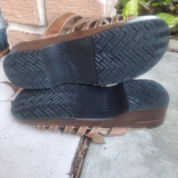 Dansko Marion Leather Strappy Sandals 43/12.5-13 Clogs  Slides - Picture 7 of 8